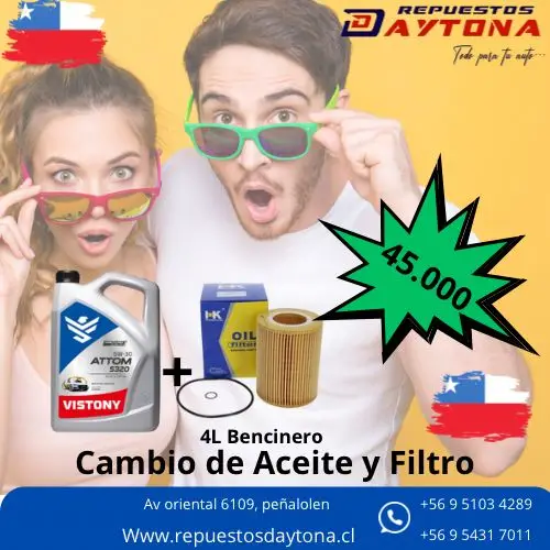 REPUESTOS DAYTONA: PROMOCION CAMBIO DE ACEITE 45000