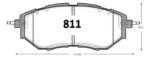 Pastillas Freno Delanteras Subaru Legacy / Outback 03-19 GTX - Imagen 2