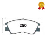 Pastillas Freno Delanteras Mitsubishi L200 L300 87-2014 GTX - Imagen 2